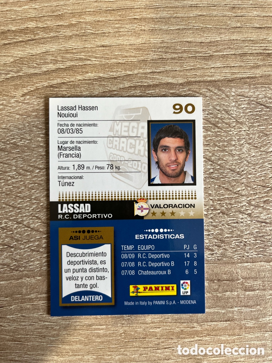 Cromos de f&uacute;tbol: 90 LASSAD MEGACRACKS MGK 2009 2010 09 10 DEPORTIVO CORU&Ntilde;A