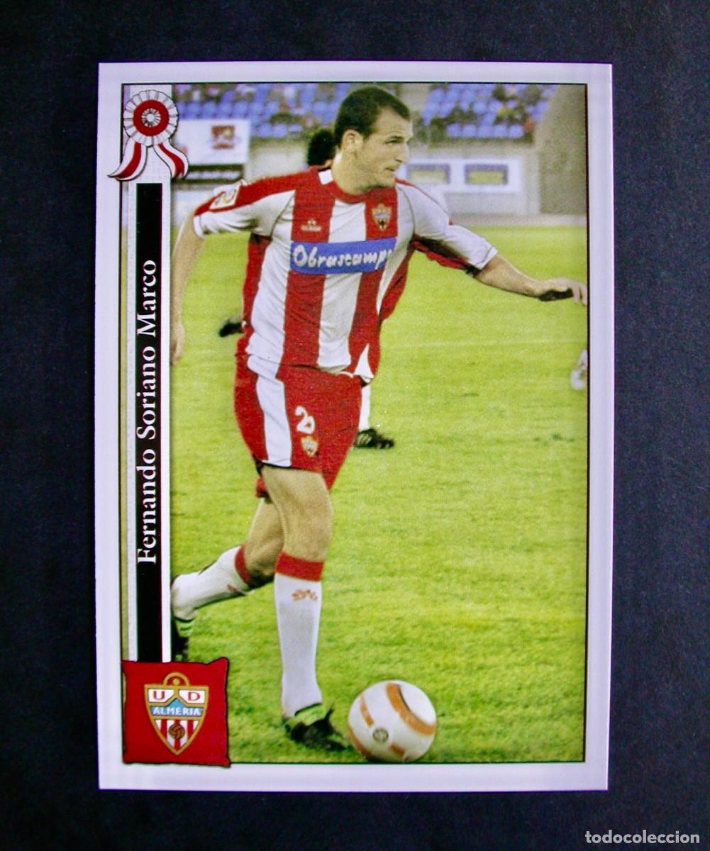 Cromos de f&uacute;tbol: 912 SORIANO ALMER&Iacute;A / FICHAS DE LA LIGA 2005 2006 05 06 / MUNDICROMO