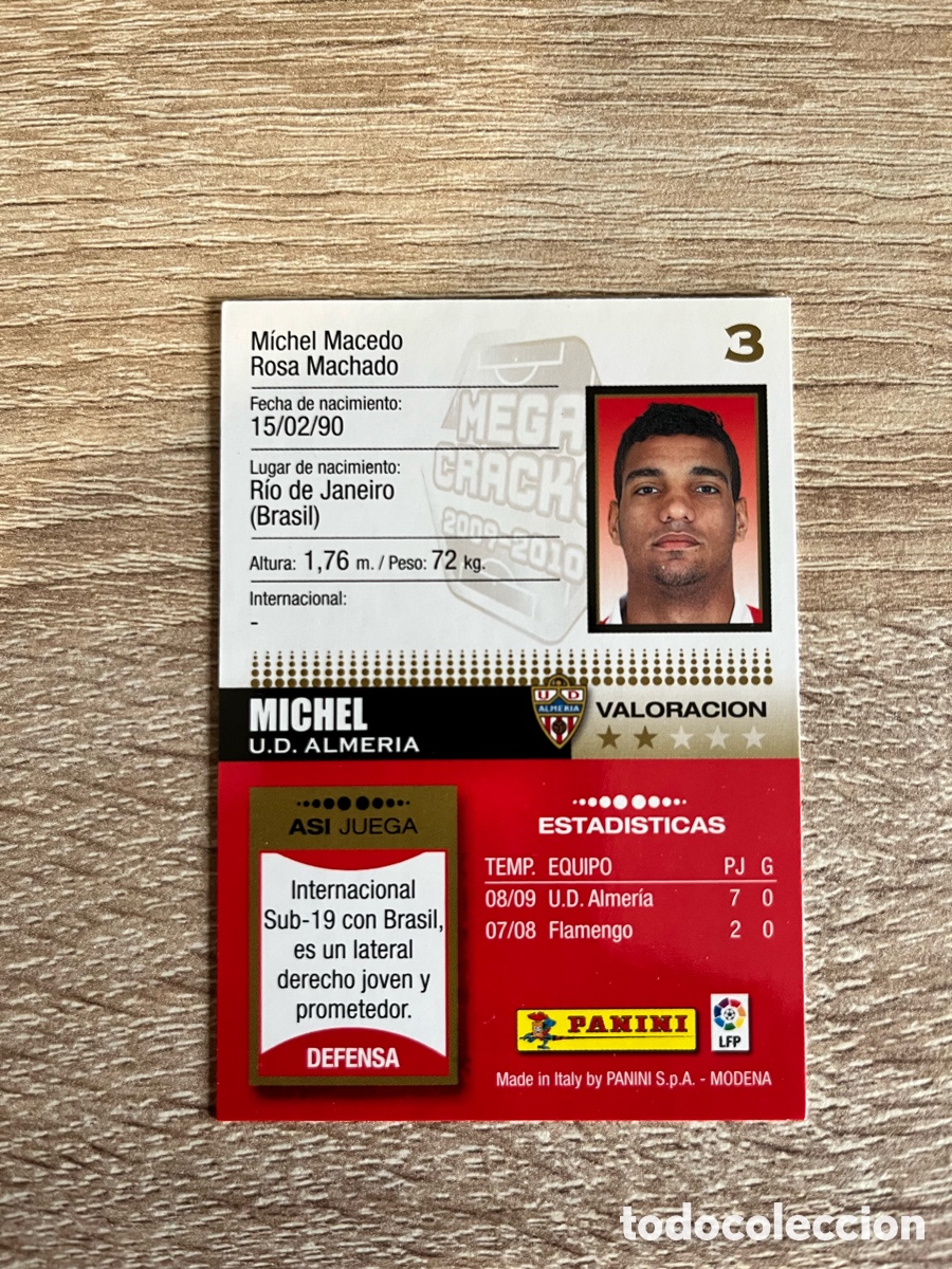 Cromos de f&uacute;tbol: 3 MICHEL MEGACRACKS MGK 2009 2010 09 10 ALMER&Iacute;A