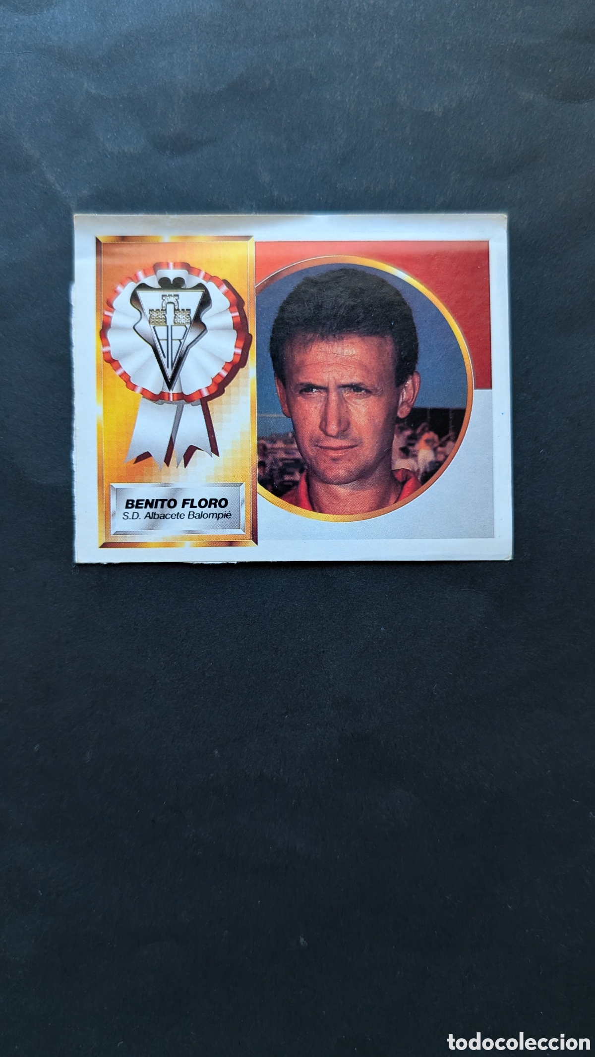 Cromos de f&uacute;tbol: BENITO FLORO ALBACETE ENTRENADOR COLOCA LIGA ESTE 1994/95 94 95 RECORTADO