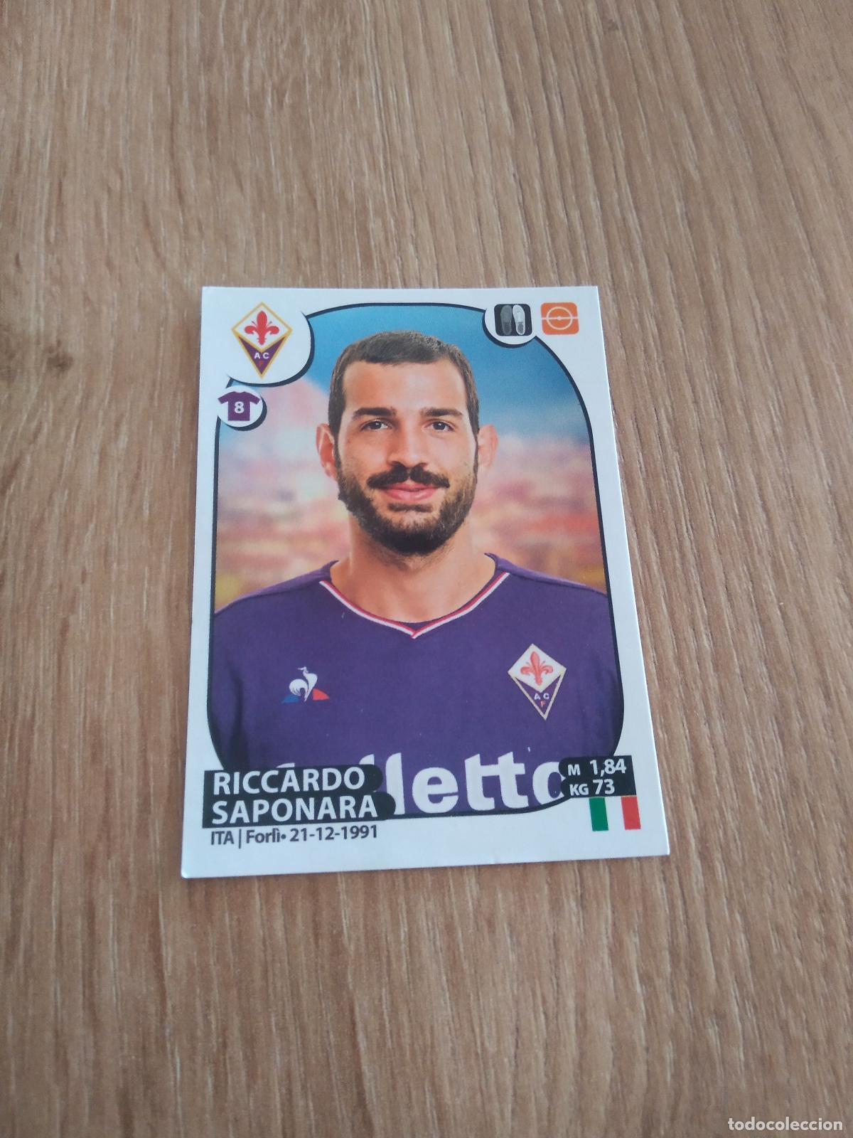 Cromos de f&uacute;tbol: 190 RICCARDO SAPONARA FIORENTINA CROMO FUTBOL PANINI LIGA ITALIA 2017-2018 CALCIATORI 17-18