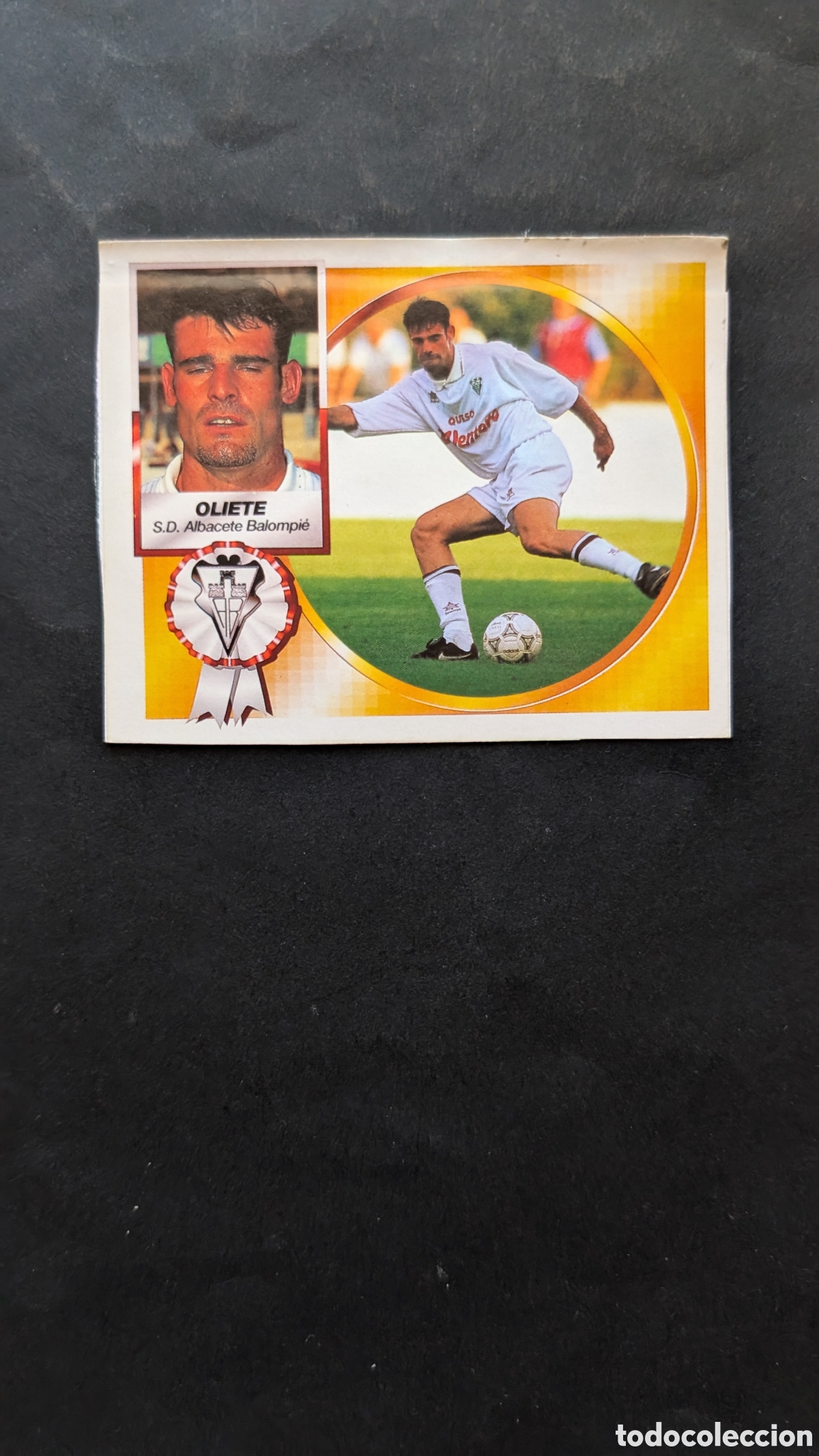 Cromos de f&uacute;tbol: OLIETE ALBACETE COLOCA LIGA ESTE 1994/95 94 95 RECORTADO