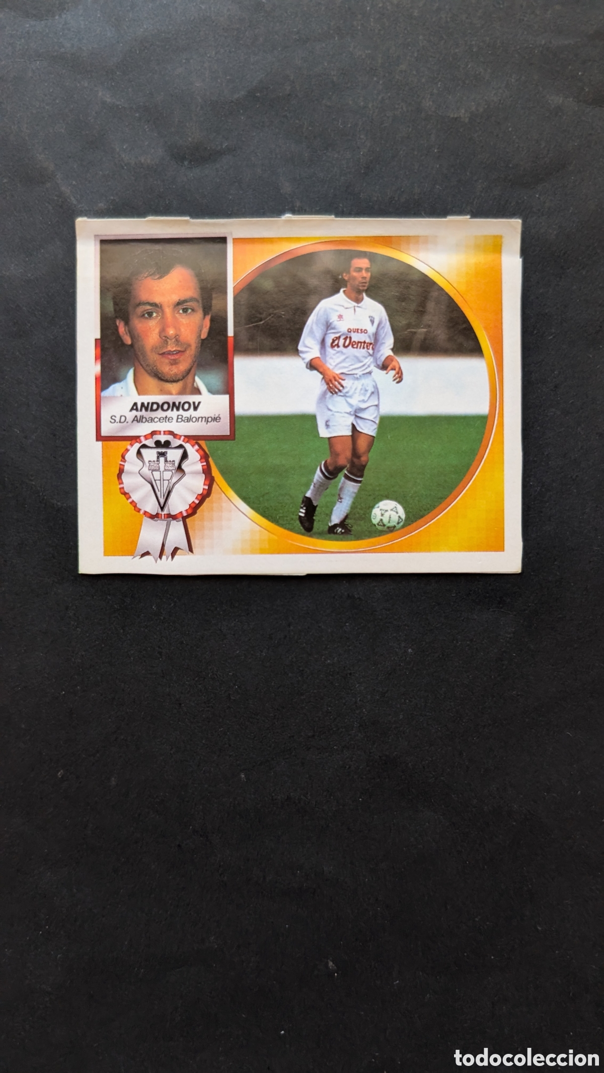 Cromos de f&uacute;tbol: ANDONOV ALBACETE COLOCA LIGA ESTE 1994/95 94 95 RECORTADO