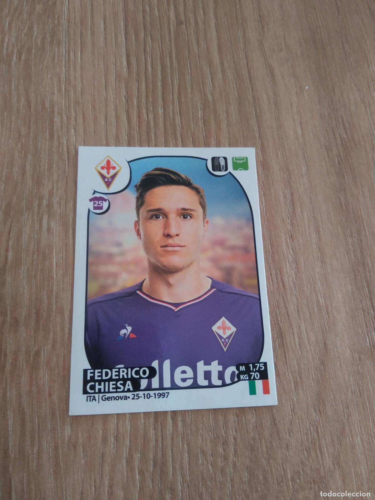 Cromos de f&uacute;tbol: 19DERICO CHIESA FIORENTINA CROMO FUTBOL PANINI LIGA ITALIA 2017-2018 CALCIATORI 17-18