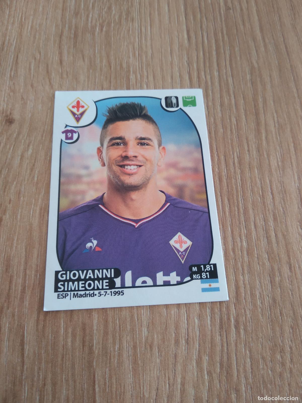 Cromos de f&uacute;tbol: 196 GIOVANNI SIMEONE FIORENTINA CROMO FUTBOL PANINI LIGA ITALIA 2017-2018 CALCIATORI 17-18