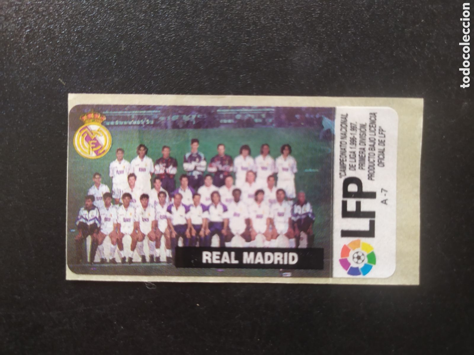 Cromos de f&uacute;tbol: Liga de las estrellas 1996 1997 96 97 chicles chicle Vidal plantilla Real Madrid sin pegar