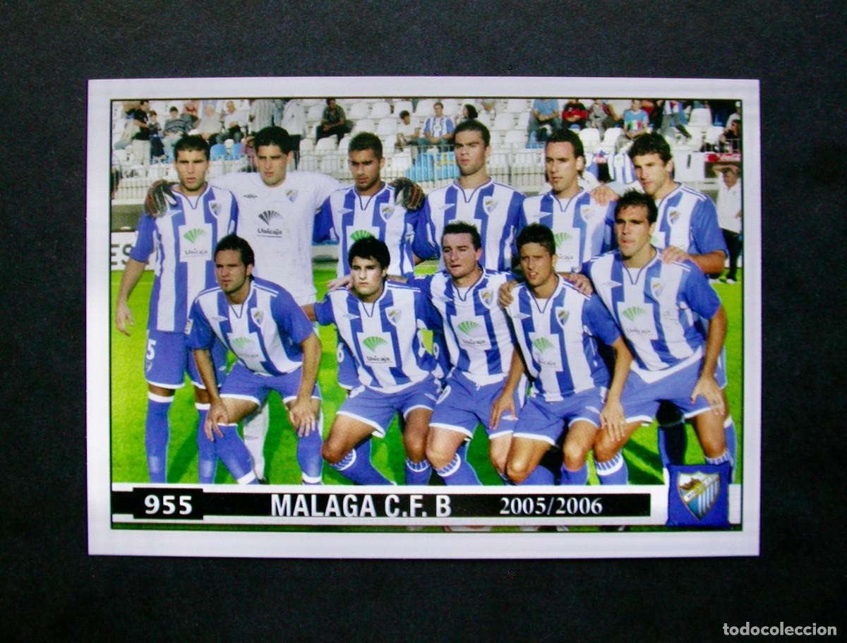 Cromos de f&uacute;tbol: 955 ALINEACI&Oacute;N M&Aacute;LAGA B / FICHAS DE LA LIGA 2005 2006 05 06 / MUNDICROMO