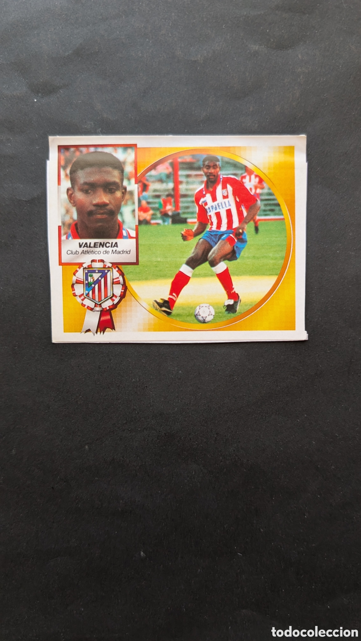 Cromos de f&uacute;tbol: TREN VALENCIA ATLETICO MADRID COLOCA LIGA ESTE 1994/95 94 95 RECORTADO