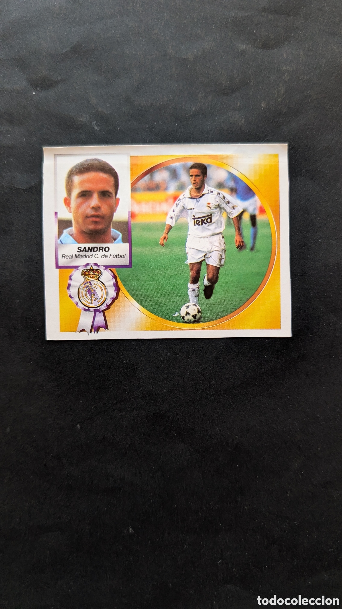 Cromos de f&uacute;tbol: SANDRO REAL MADRID COLOCA LIGA ESTE 1994/95 94 95 RECORTADO