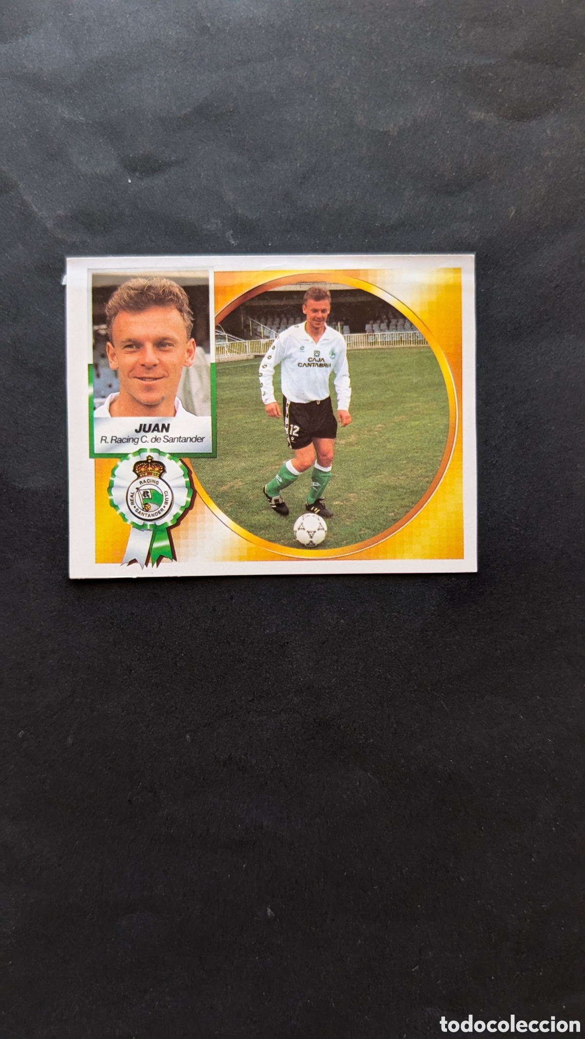 Cromos de f&uacute;tbol: JUAN RACING SANTANDER COLOCA LIGA ESTE 1994/95 94 95 RECORTADO