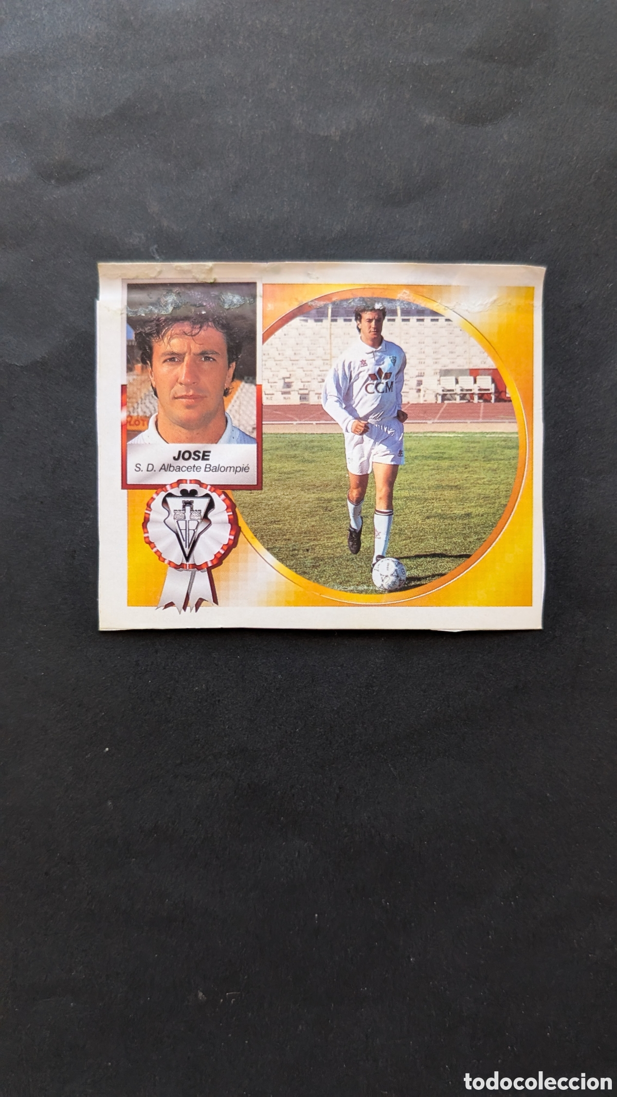Fu&szlig;ball-Sticker: JOSE ALBACETE BAJA LIGA ESTE 1994/95 94 95 RECORTADO
