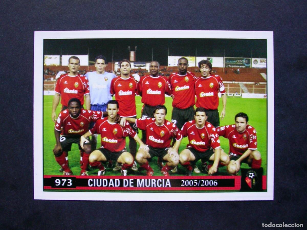 Fu&szlig;ball-Sticker: 973 ALINEACI&Oacute;N CIUDAD DE MURCIA / FICHAS DE LA LIGA 2005 2006 05 06 / MUNDICROMO