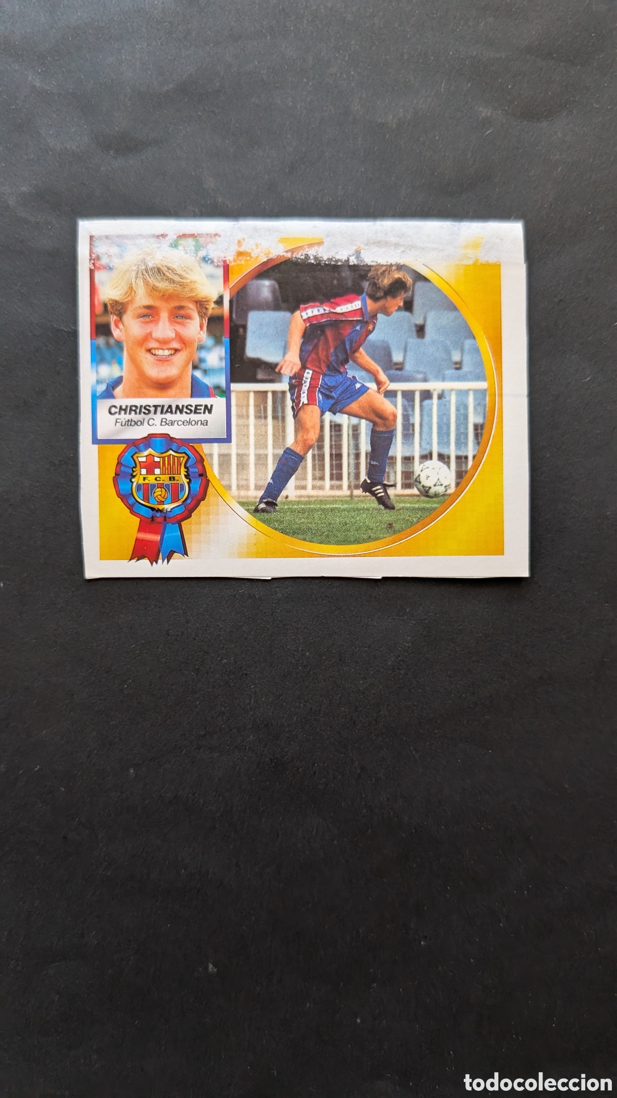 Cartes &agrave; collectionner de Football: CHRISTIANSEN BARCELONA BAJA LIGA ESTE 1994/95 94 95 RECORTADO