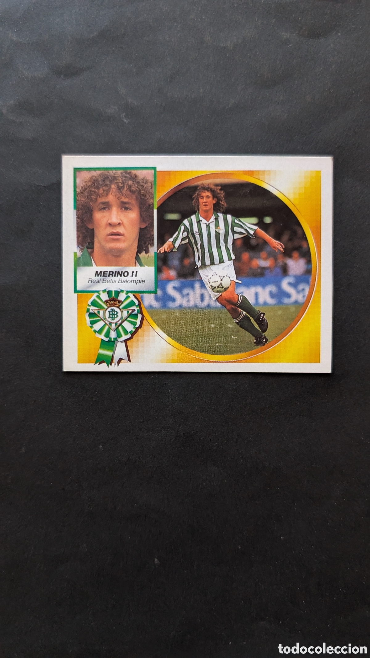 Cartes &agrave; collectionner de Football: MERINO II BETIS BAJA LIGA ESTE 1994/95 94 95 RECORTADO