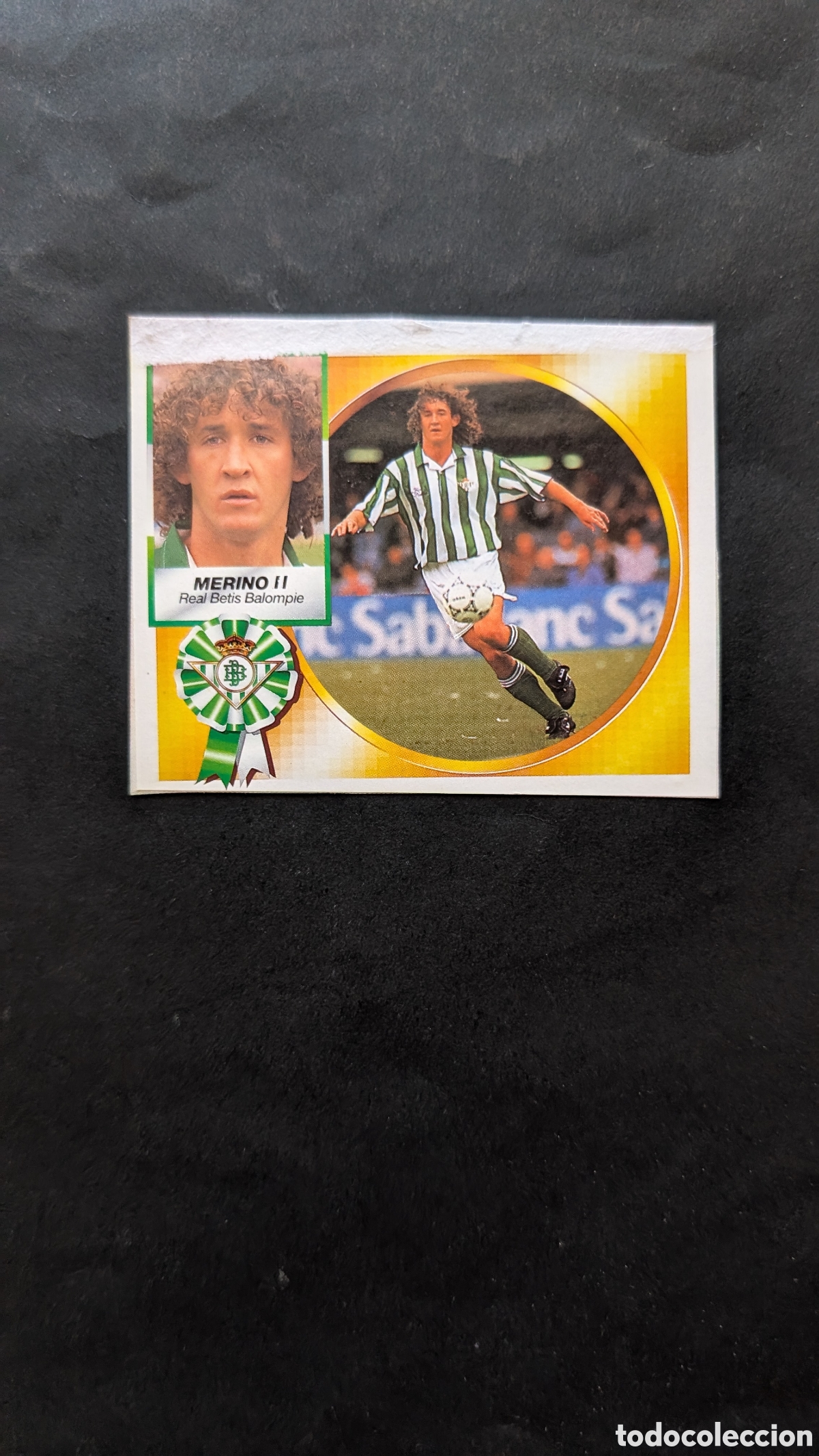 Cartes &agrave; collectionner de Football: MERINO II BETIS BAJA LIGA ESTE 1994/95 94 95 RECORTADO
