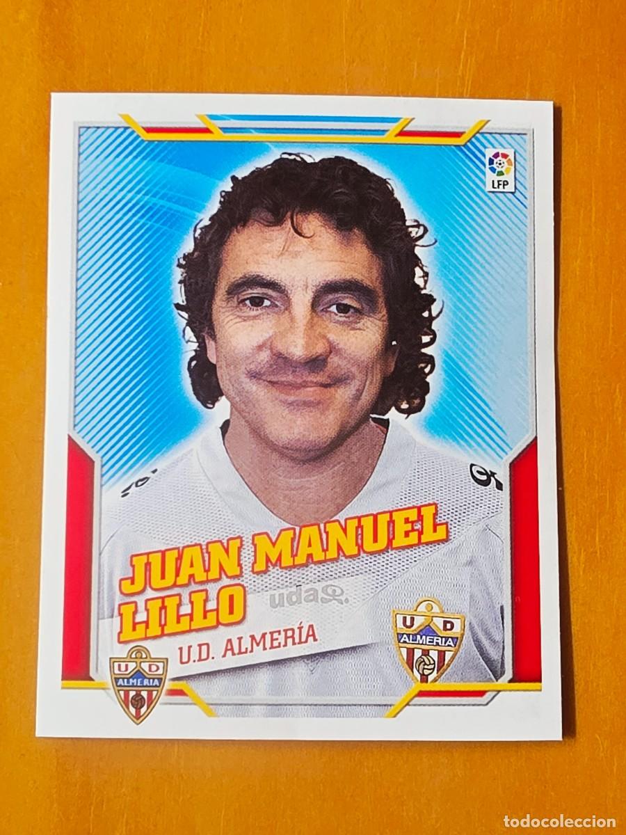 Cromos de f&uacute;tbol: Entrenador Juan Manuel Juanma Lillo UD Almer&iacute;a, Panini Ediciones Liga Este 2010 2011 10 11 sin pegar