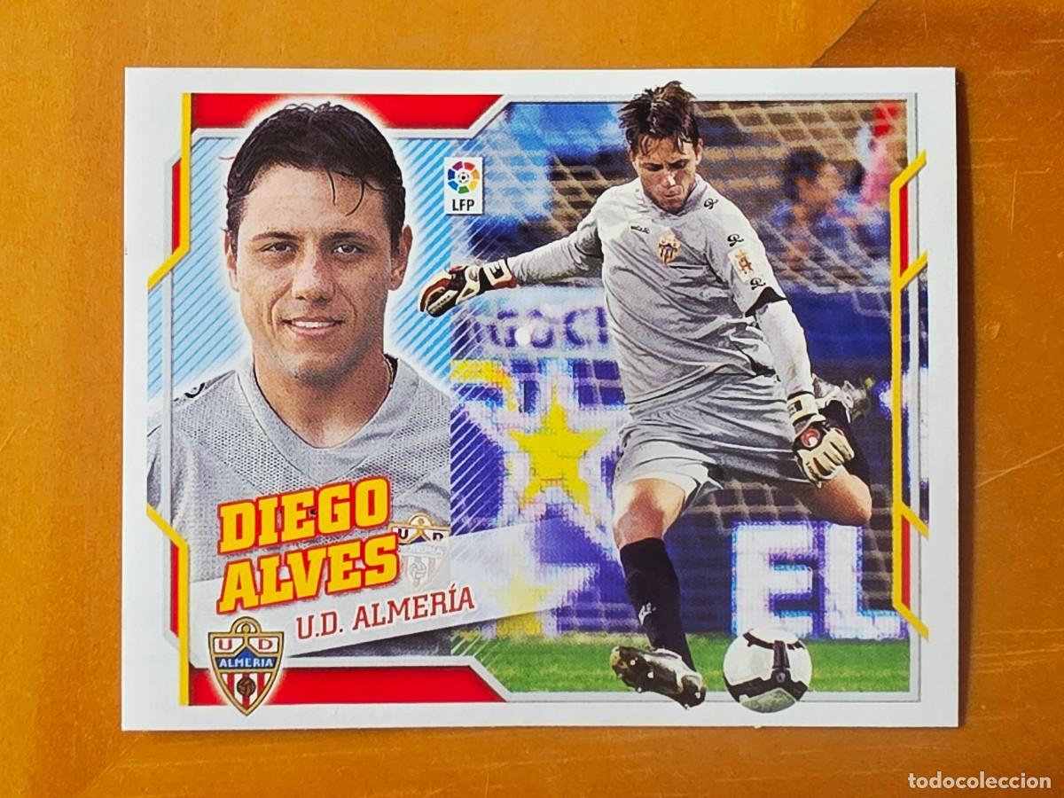 Cromos de f&uacute;tbol: 1 Diego Alves, UD Almer&iacute;a, Panini Ediciones Liga Este 2010 2011 10 11 sin pegar