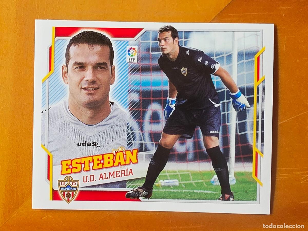 Cromos de f&uacute;tbol: 2 Esteban, UD Almer&iacute;a, Panini Ediciones Liga Este 2010 2011 10 11 sin pegar