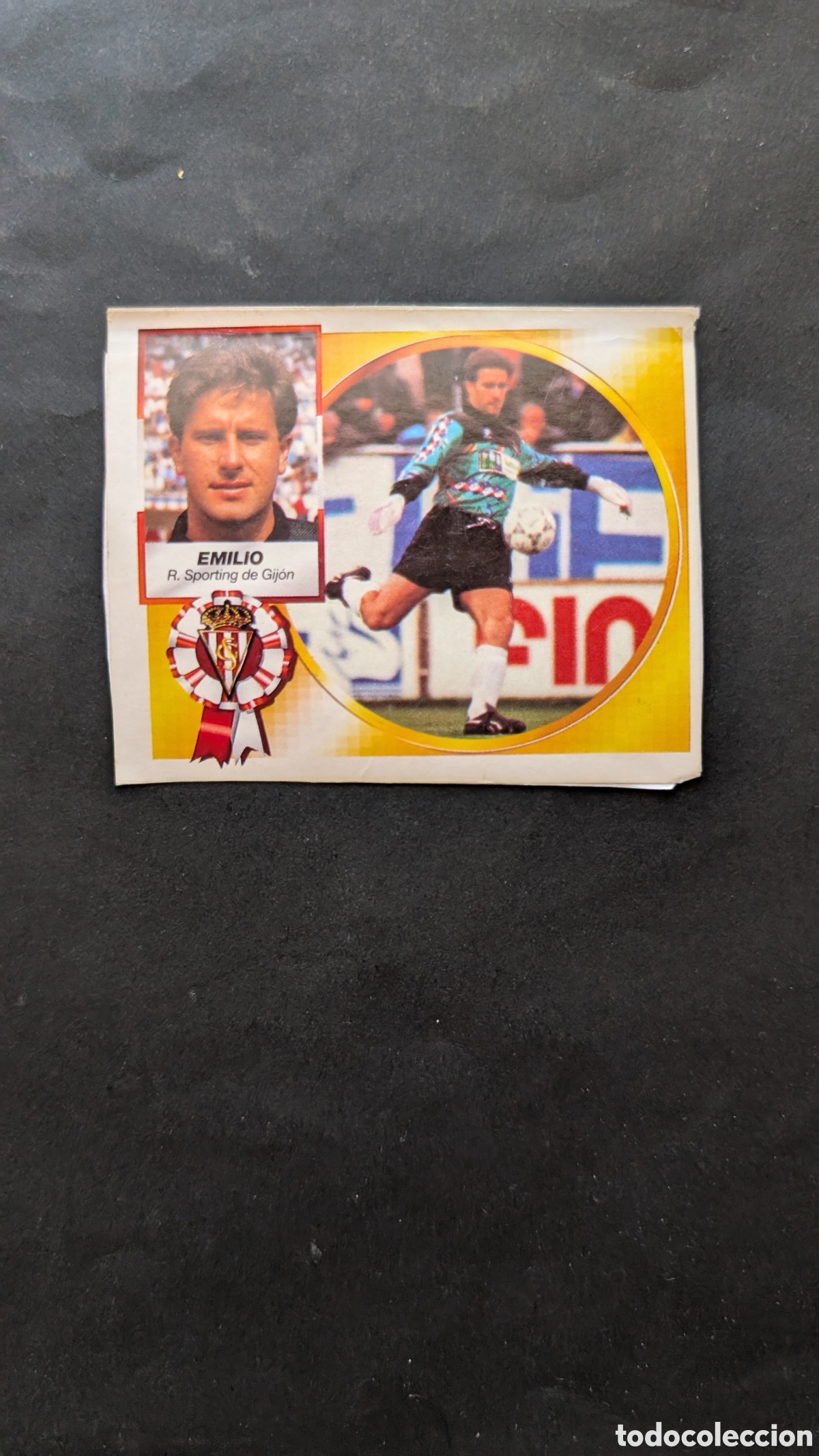 Cromos de f&uacute;tbol: EMILIO SPORTING GIJ&Oacute;N BAJA LIGA ESTE 1994/95 94 95 RECORTADO