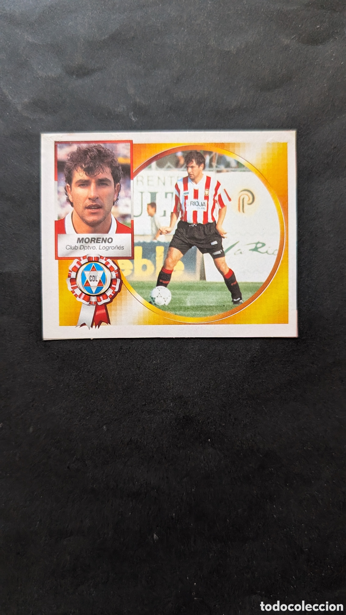 Cromos de f&uacute;tbol: MORENO LOGRO&Ntilde;&Eacute;S BAJA LIGA ESTE 1994/95 94 95 RECORTADO