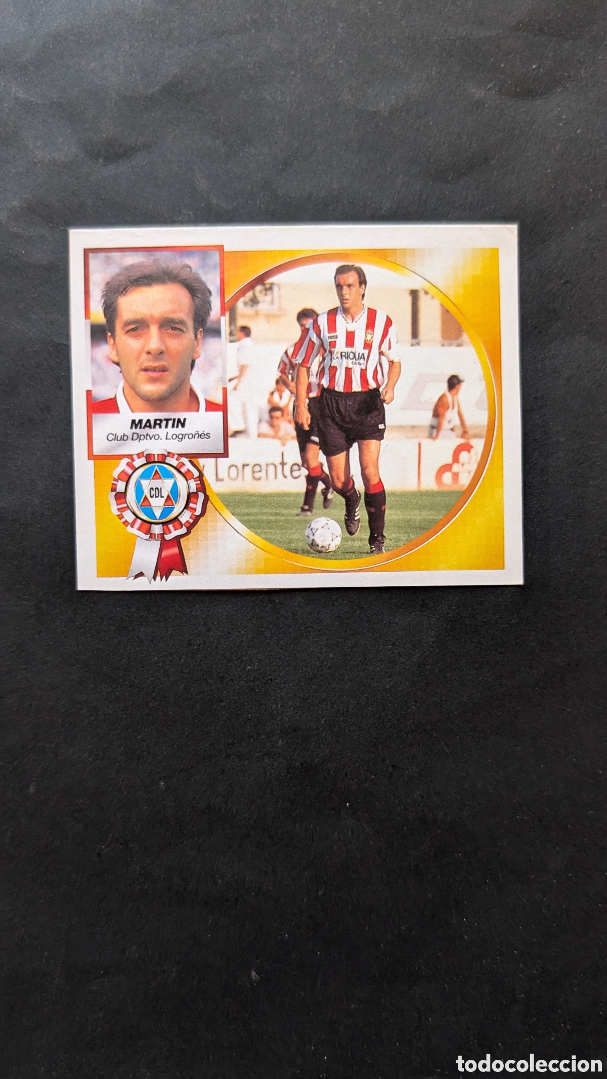 Cromos de f&uacute;tbol: MART&Iacute;N LOGRO&Ntilde;&Eacute;S BAJA LIGA ESTE 1994/95 94 95 RECORTADO