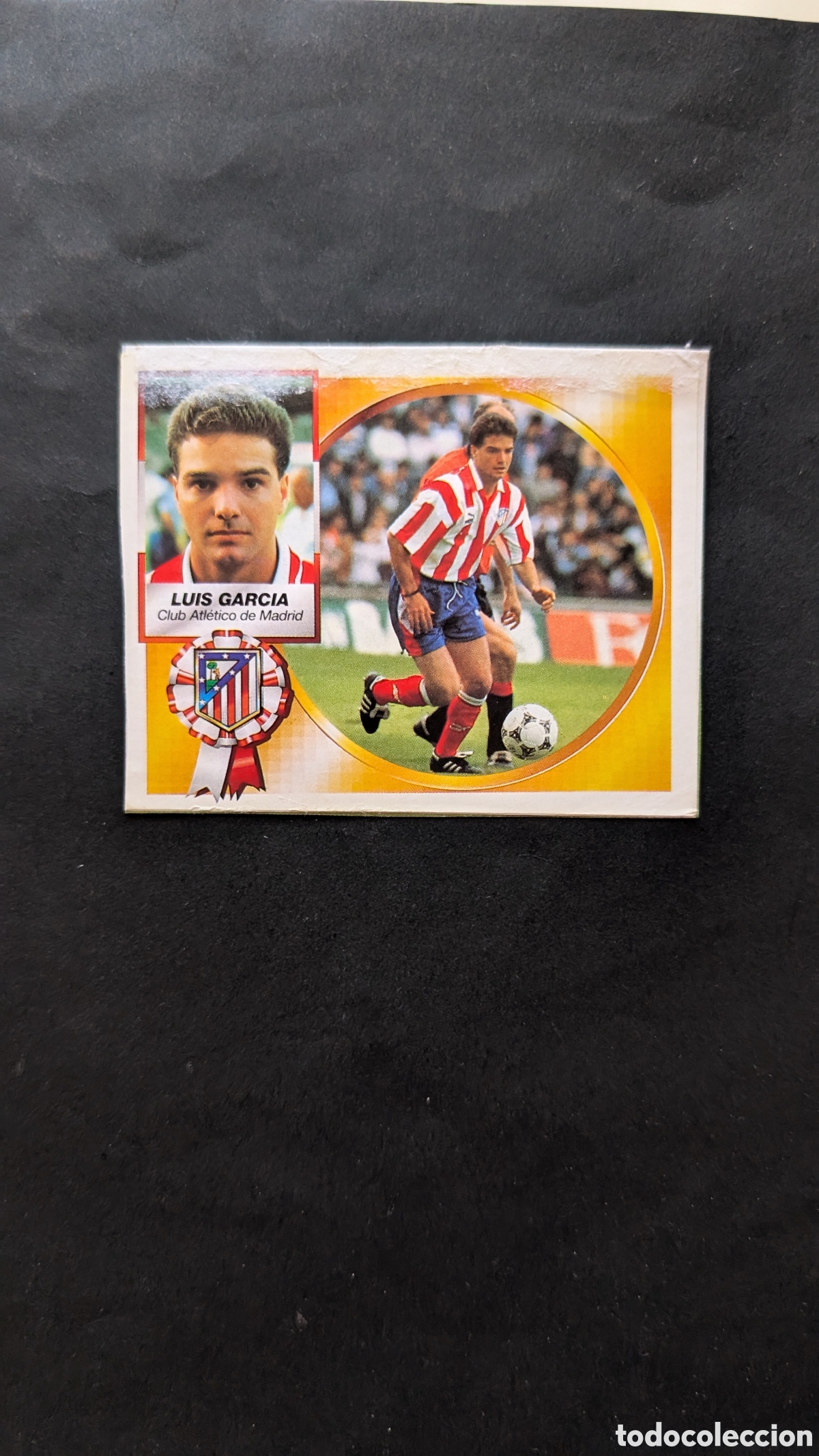 Cromos de f&uacute;tbol: LUIS GARC&Iacute;A ATLETICO MADRID BAJA LIGA ESTE 1994/95 94 95 RECORTADO