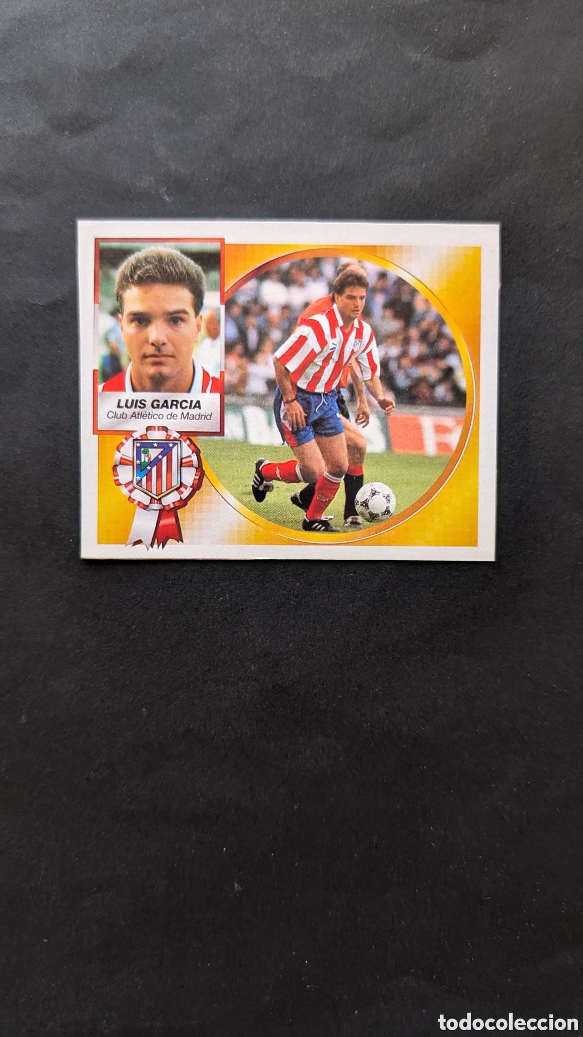 Cromos de f&uacute;tbol: LUIS GARC&Iacute;A ATLETICO MADRID BAJA LIGA ESTE 1994/95 94 95 RECORTADO
