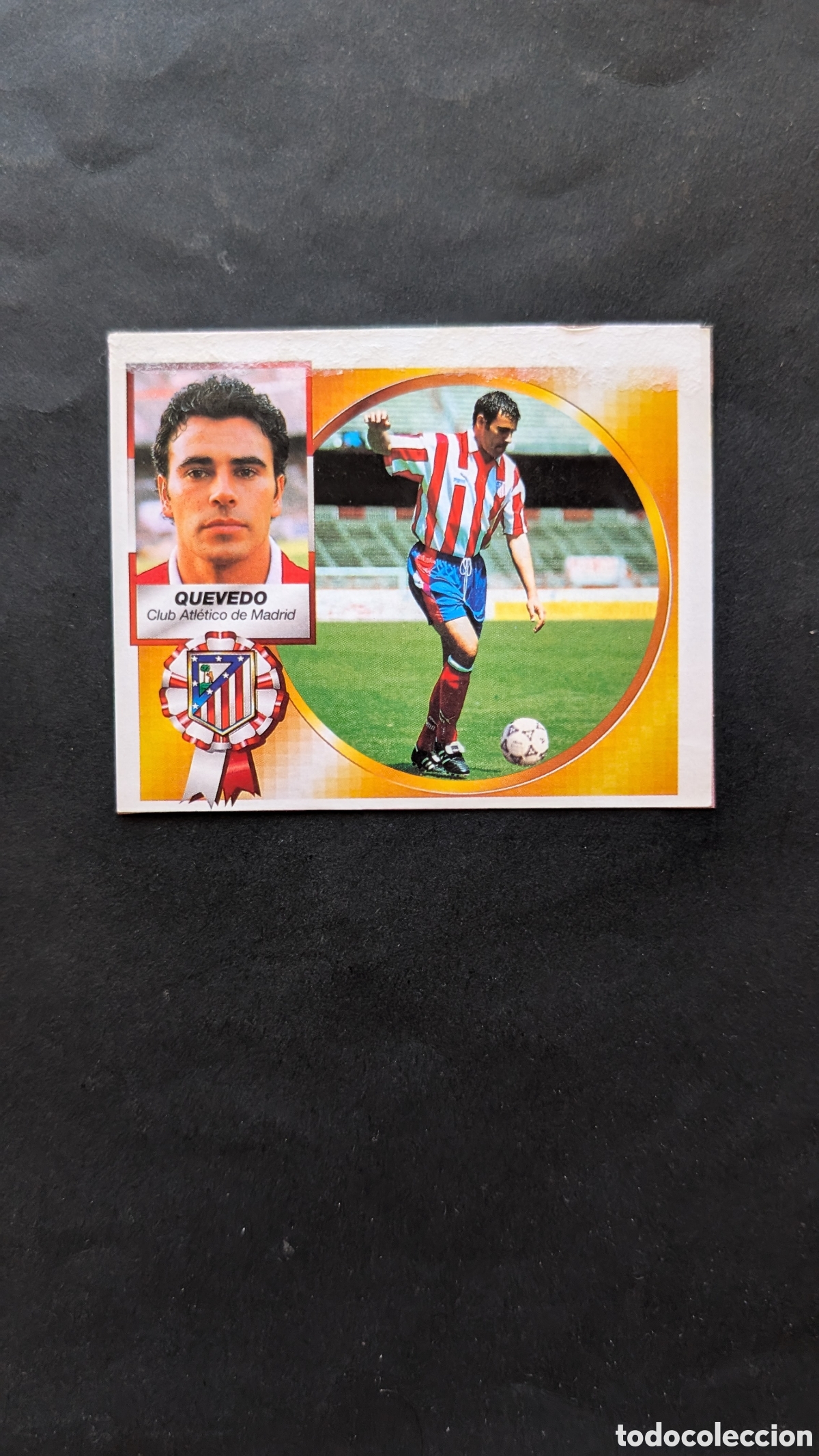 Cromos de f&uacute;tbol: QUEVEDO ATLETICO MADRID BAJA LIGA ESTE 1994/95 94 95 RECORTADO