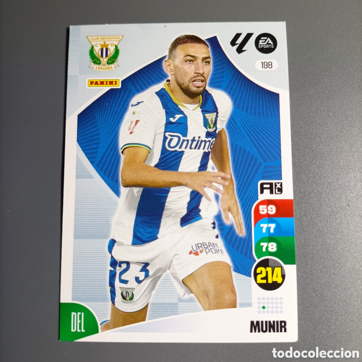 Cromos de f&uacute;tbol: ADRENALYN. LIGA 2024-2025 (LEGAN&Eacute;S) №198 MUNIR