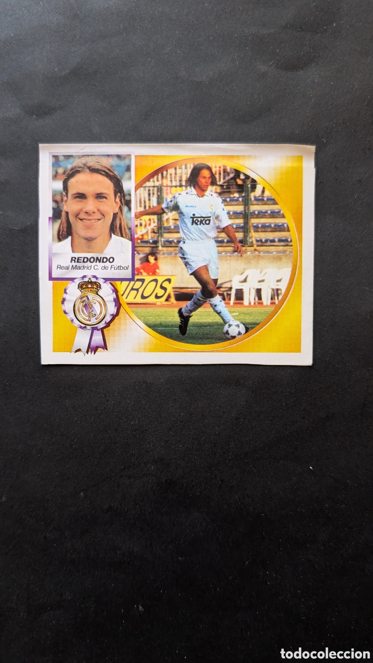 Cromos de f&uacute;tbol: REDONDO REAL MADRID VERSION LIGA ESTE 1994/95 94 95 RECORTADO