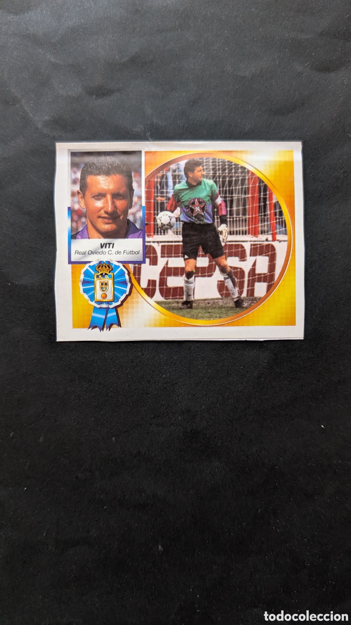 Cromos de f&uacute;tbol: VITI OVIEDO BAJA LIGA ESTE 1994/95 94 95 RECORTADO
