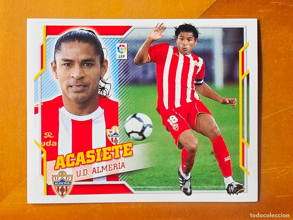 Cromos de f&uacute;tbol: 4 Acasiete, UD Almer&iacute;a, Panini Ediciones Liga Este 2010 2011 10 11 sin pegar