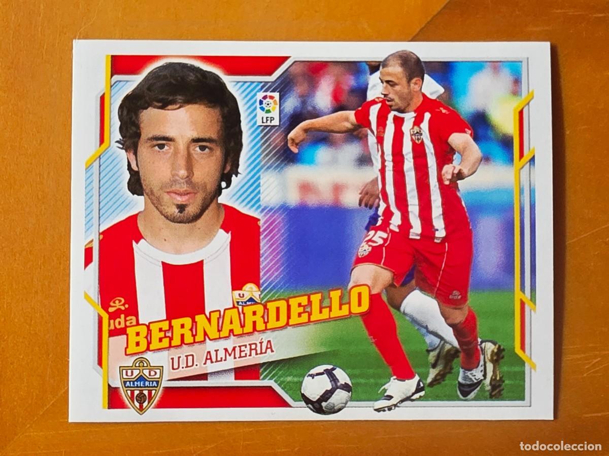 Cromos de f&uacute;tbol: 8 Bernardello, UD Almer&iacute;a, Panini Ediciones Liga Este 2010 2011 10 11 sin pegar