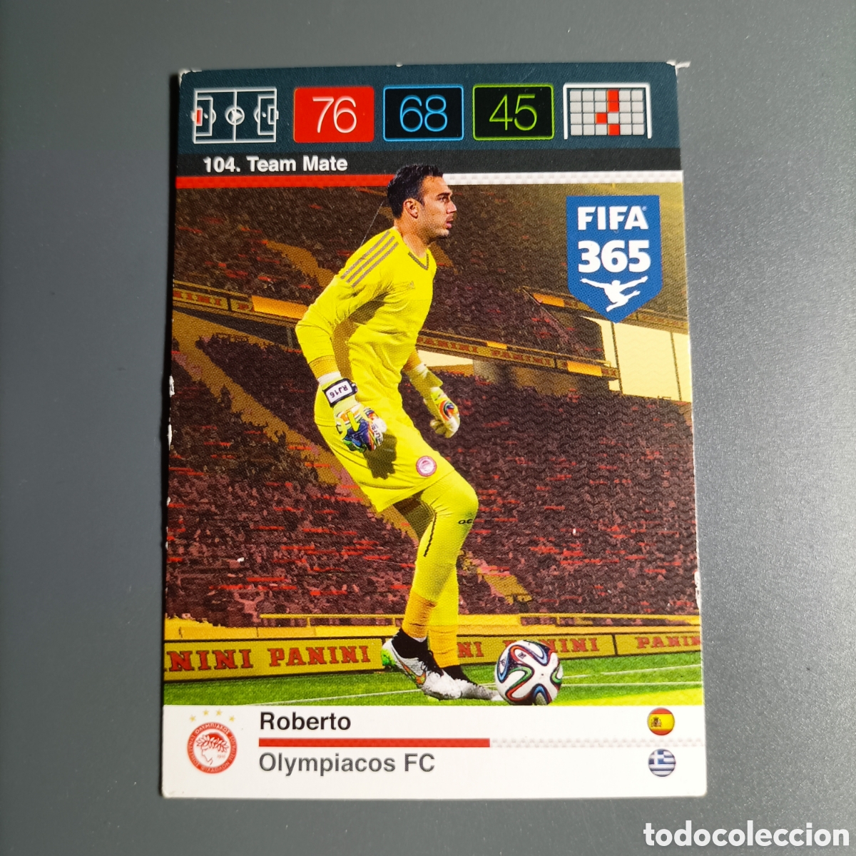 Cromos de f&uacute;tbol: CARD ADRENALYN XL FIFA 365 PANINI 2016 (OLYMPIACOS FC) №104 ROBERTO