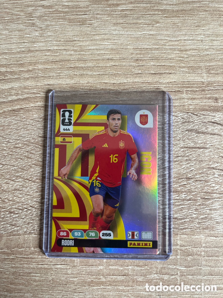 Cromos de f&uacute;tbol: 444 RODRI ICON ADRENALYN FIFA WORLD CUP MUNDIAL 2026 26 ESPA&Ntilde;A