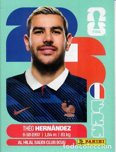 Cromos de f&uacute;tbol: CROMO PANINI MUNDIAL WORLD CUP 2026 - FRA3 FRA 3 - TH&Eacute;O HERN&Aacute;NDEZ - FRANCIA