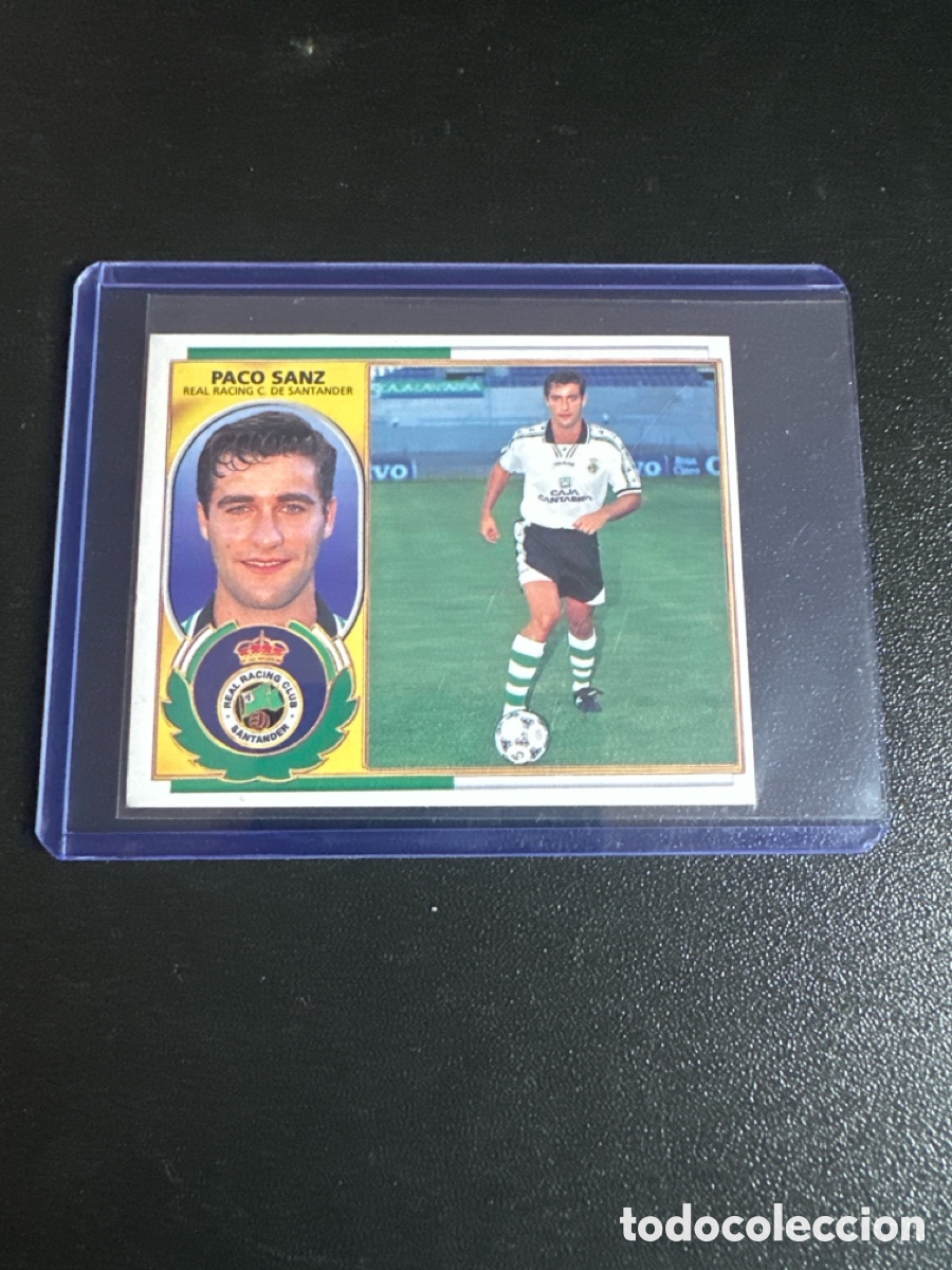 Cromos de f&uacute;tbol: L. ESTE 96 97 - UF 20 PACO SANZ SIN COMILLAS DETR&Aacute;S