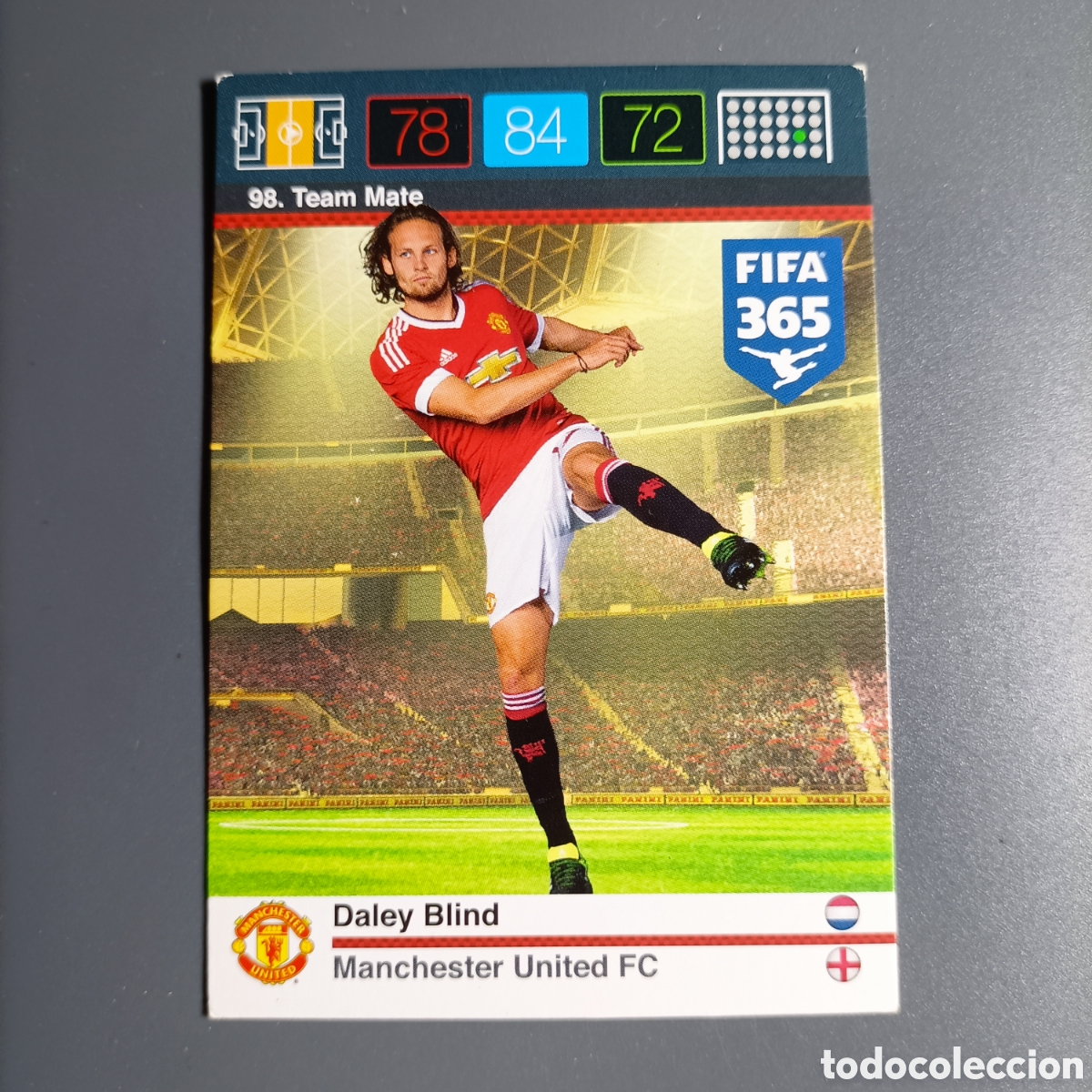 Cromos de f&uacute;tbol: CARD ADRENALYN XL FIFA 365 PANINI 2016 (MANCHESTER UNITED FC) №98 DALEY BLIND