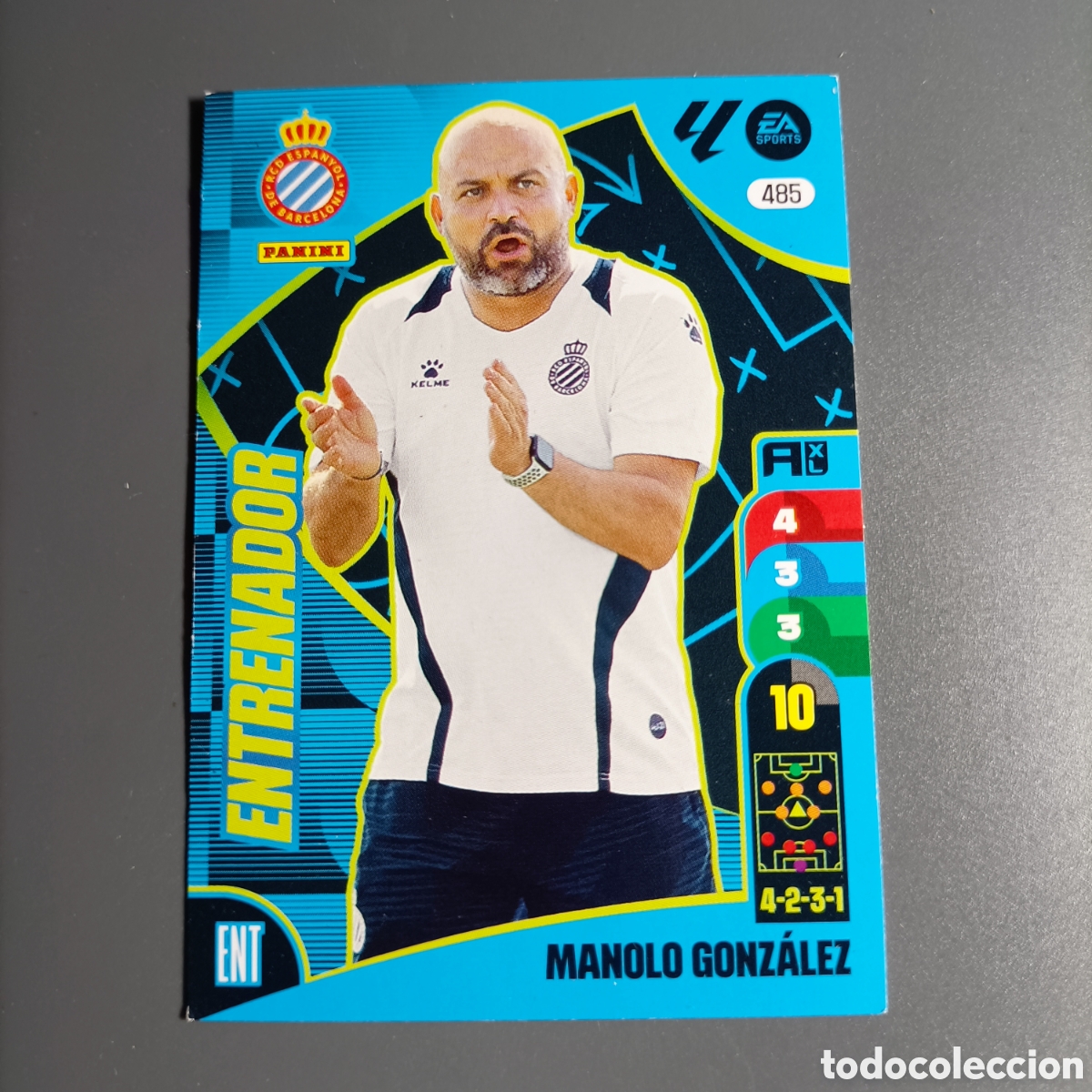 Cromos de f&uacute;tbol: ADRENALYN. LIGA 2024-2025 (ESPANYOL) №485 MANOLO GONZ&Aacute;LEZ