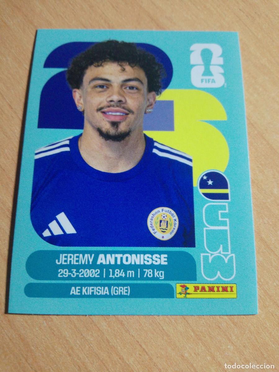 Cromos de f&uacute;tbol: ANTONISSE CURACAO CUW 18 MUNDIAL FIFA WORLD CUP 2026 26 PANINI STICKERS NUEVO
