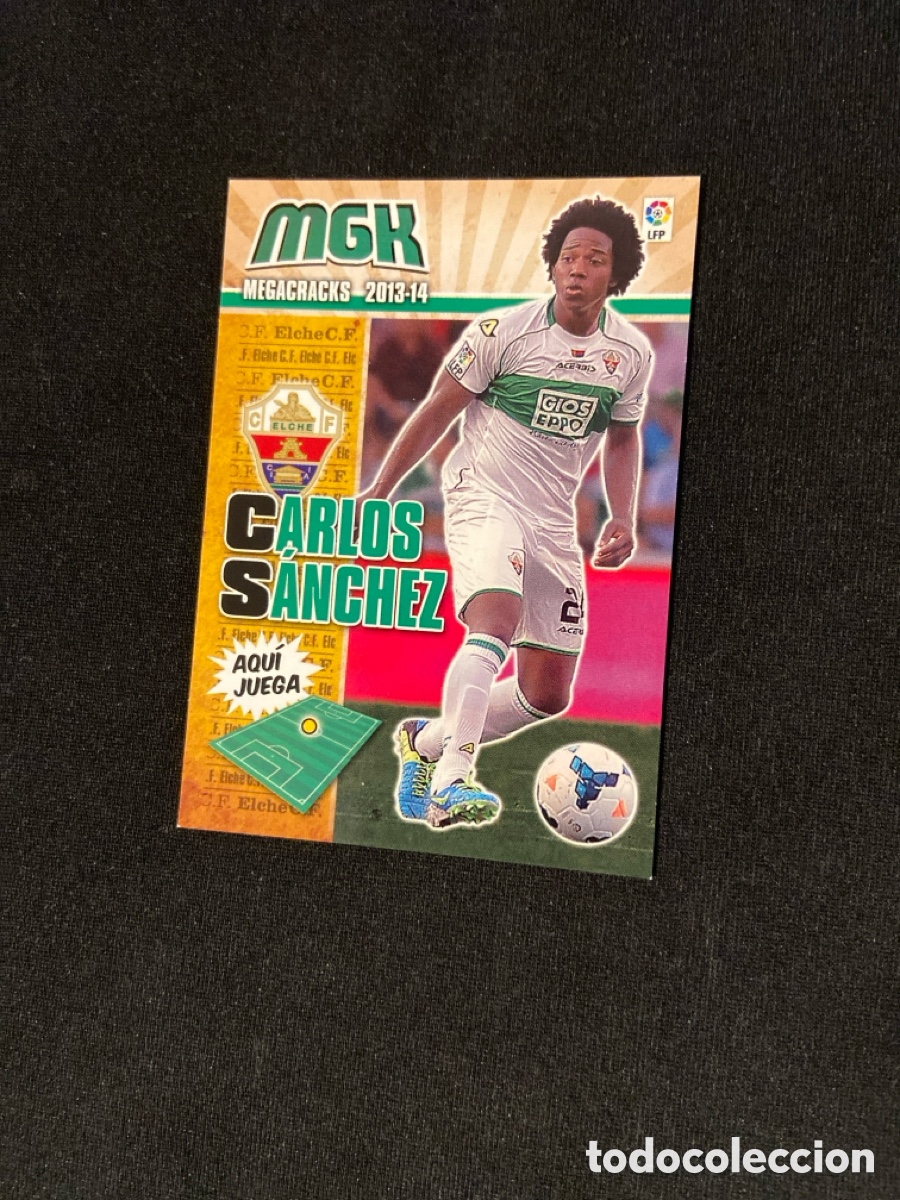 Cromos de f&uacute;tbol: CARLOS S&Aacute;NCHEZ 489 NUEVO FICHAJE (ELCHE)