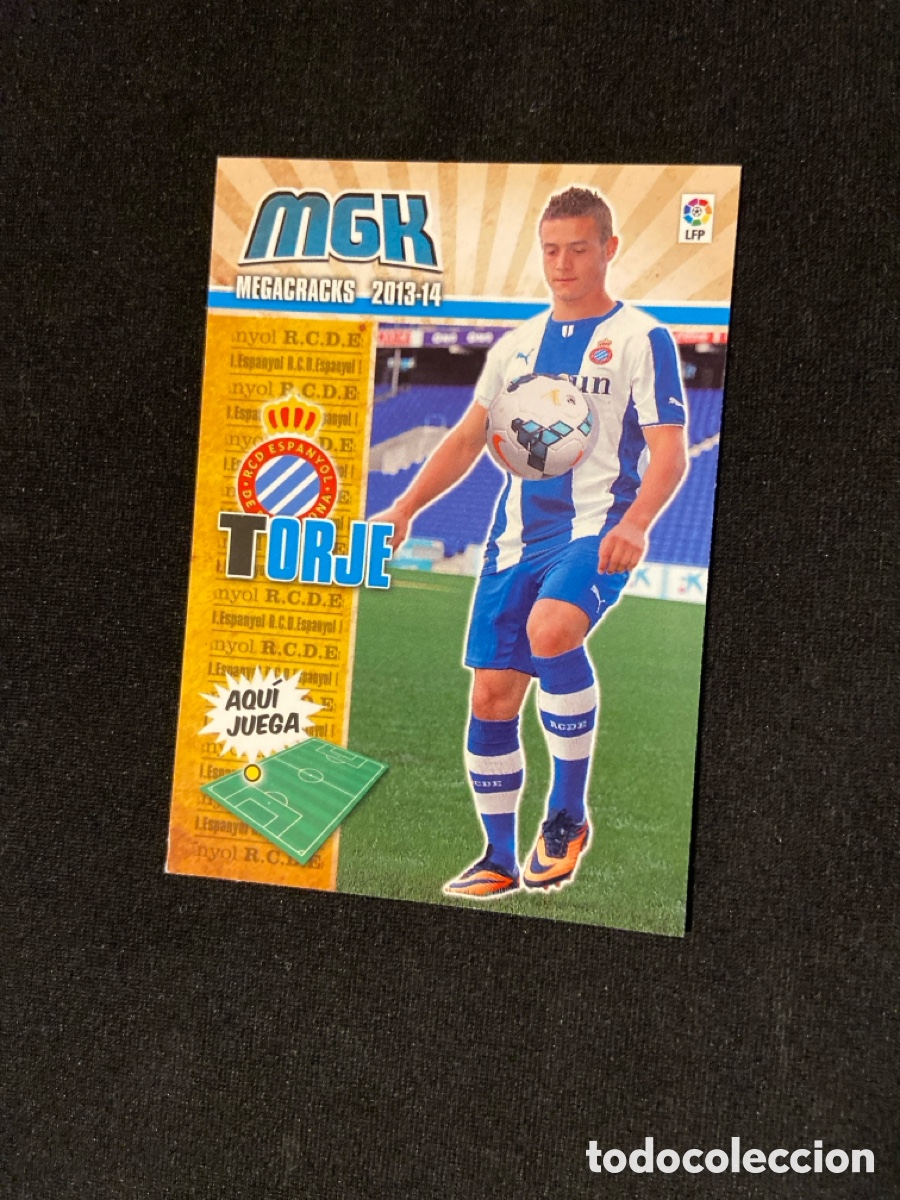 Cromos de f&uacute;tbol: TORJE 495 NUEVO FICHAJE (ESPANYOL) PANINI MEGACRACKS 2013-2014 13 14 CROMO CARTA M-4