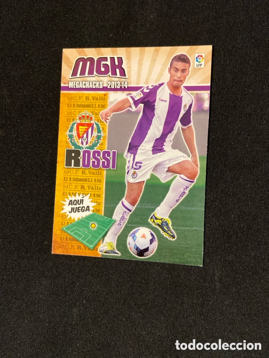 Cromos de f&uacute;tbol: ROSSI 496 NUEVO FICHAJE (VALLADOLID) PANINI MEGACRACKS 2013-2014 13 14 CROMO CARTA M-4