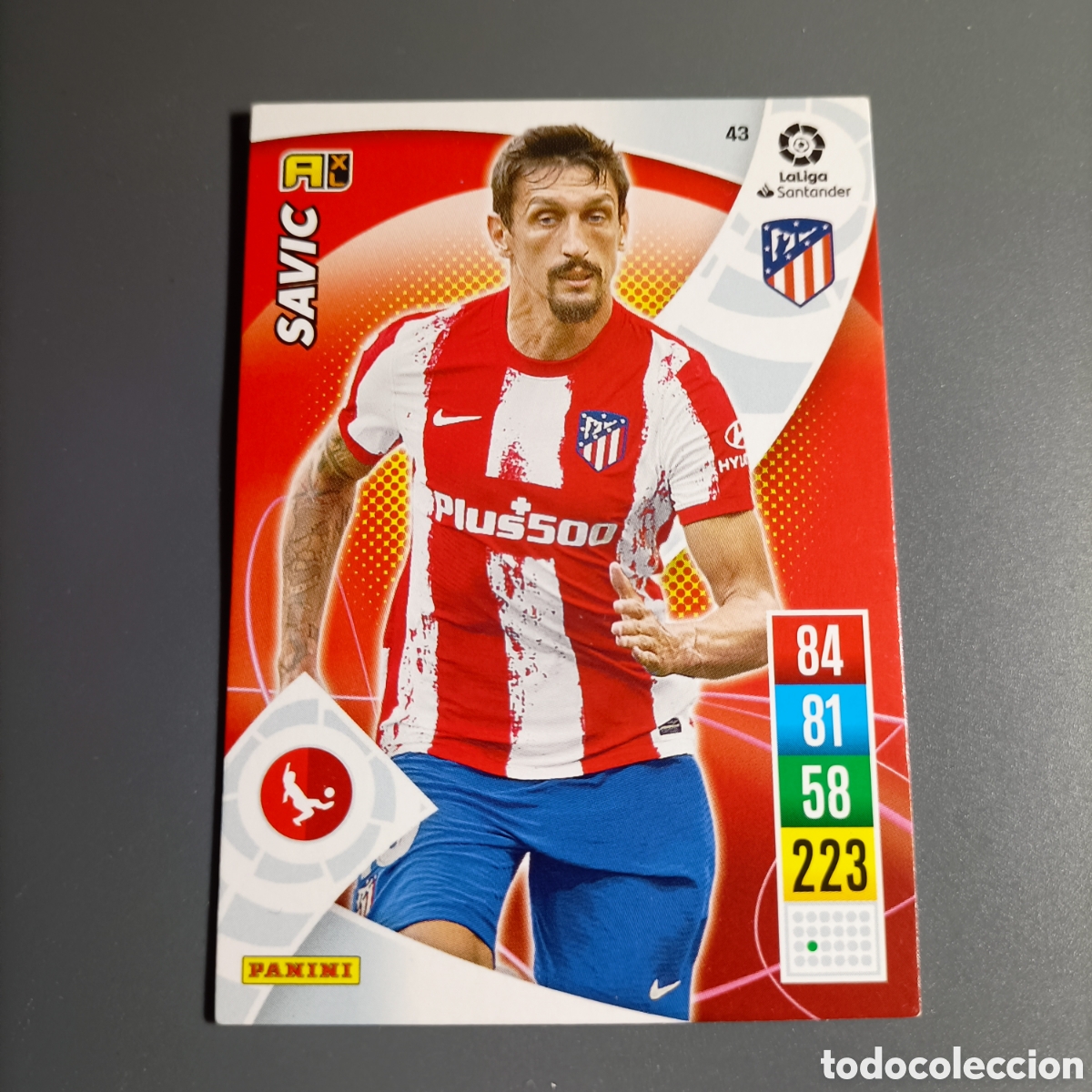 Cromos de f&uacute;tbol: ADRENALYN. LIGA 2021-2022 (ATL&Eacute;TICO) №43 SAVIC