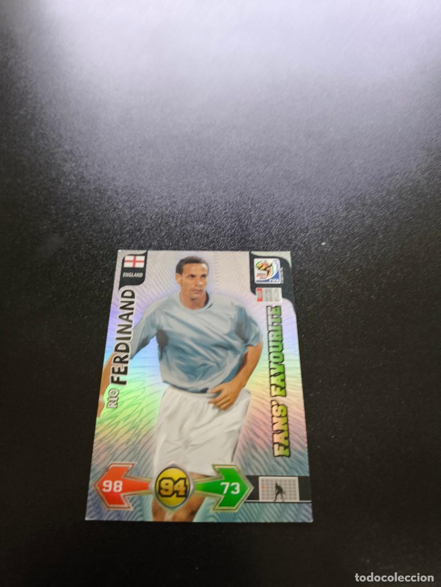 Cromos de f&uacute;tbol: Rio Ferdinand INGLATERRA FANS FAVOURITE ADRENALYN MUNDIAL SOUTH AFRICA 2010 WORLD CUP PANINI