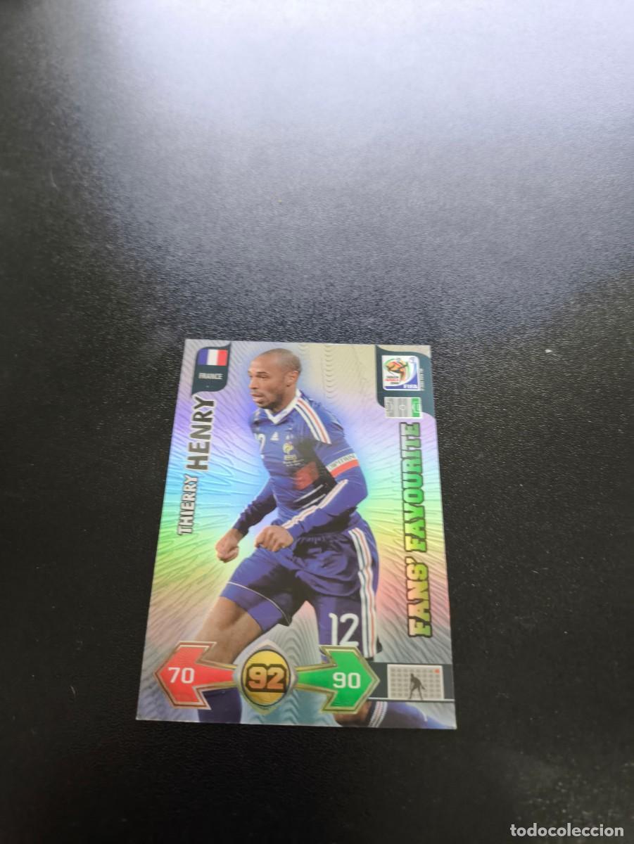 Cromos de f&uacute;tbol: Thierry Henry FRANCIA FRANCE FANS FAVOURITE ADRENALYN MUNDIAL SOUTH AFRICA 2010 WORLD CUP PANINI