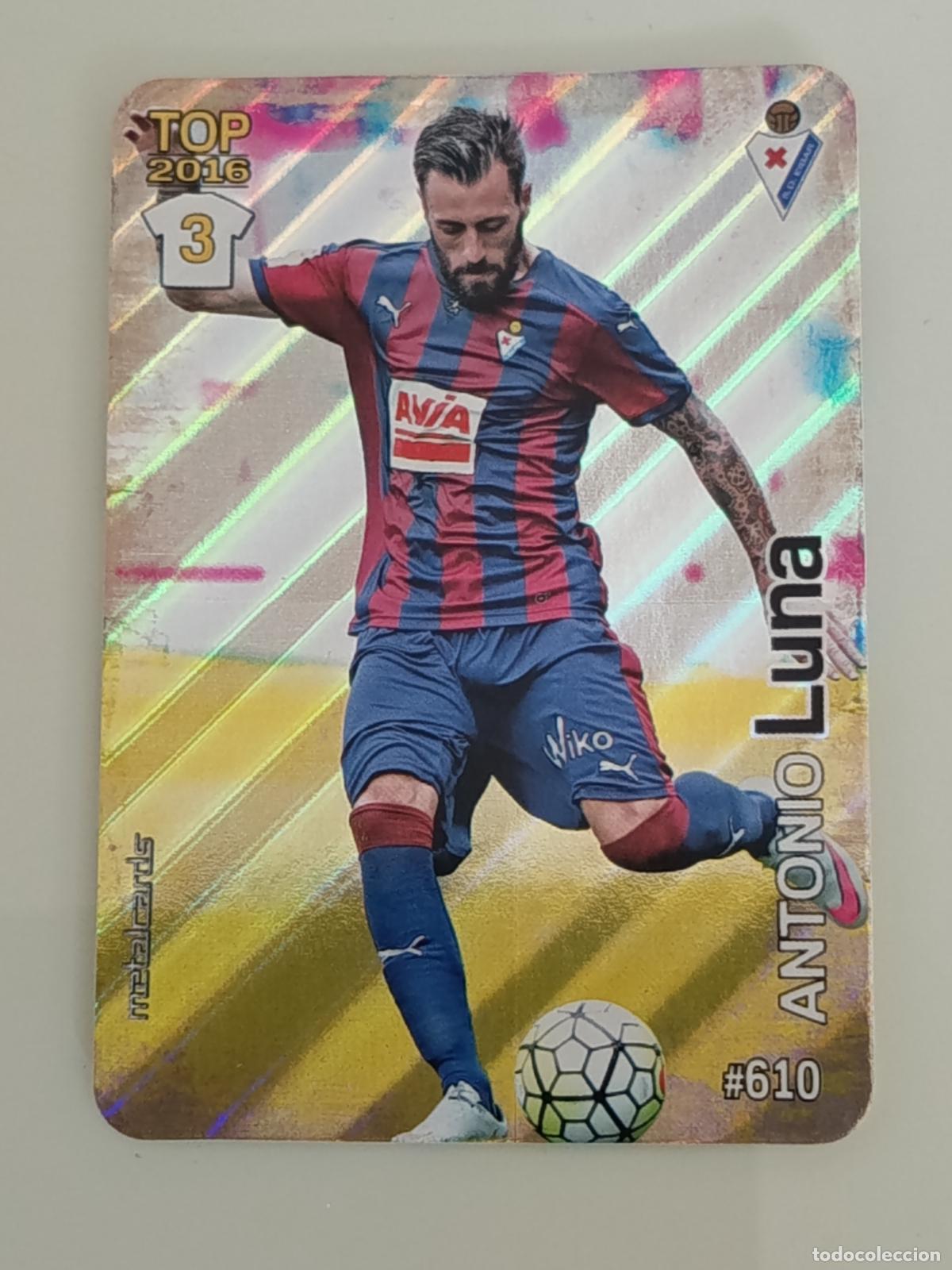 Cromos de f&uacute;tbol: 610 LUNA. S.D EIBAR. RAYAS DIAGONAL. LAS FICHAS QUIZ DE LA LIGA 2016