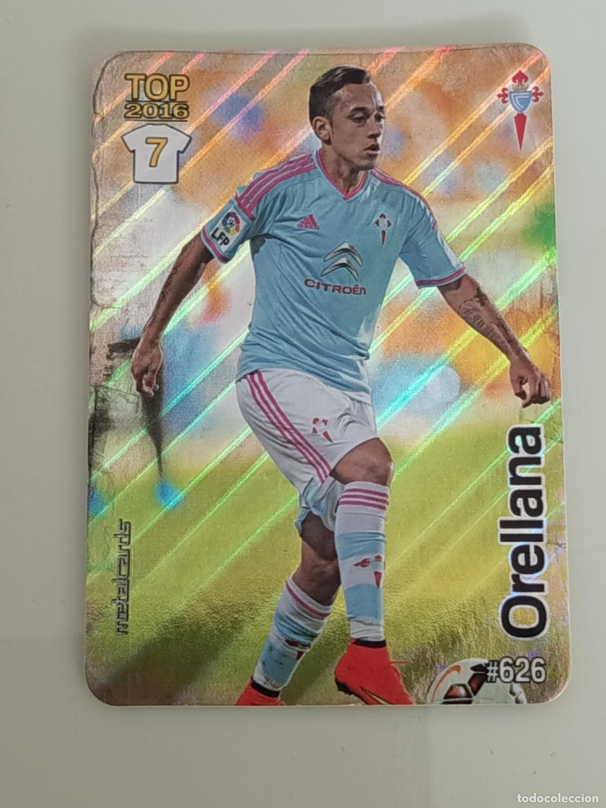 Cromos de f&uacute;tbol: 626 ORELLANA. R.C CELTA DE VIGO. RAYAS DIAGONAL. LAS FICHAS QUIZ DE LA LIGA 2016