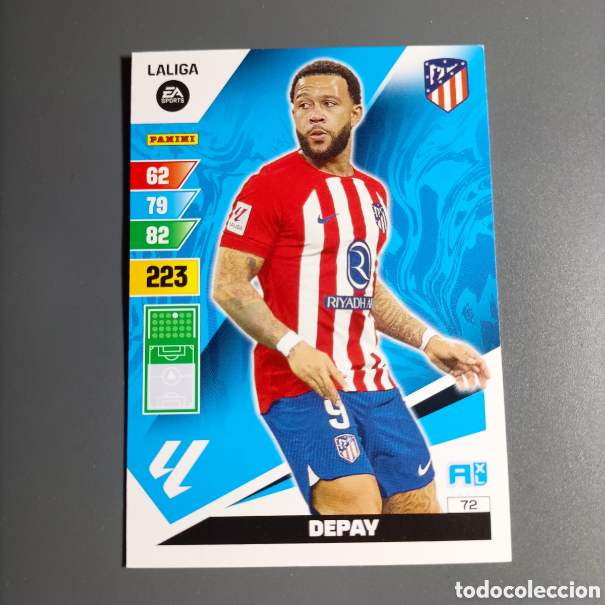Cromos de f&uacute;tbol: ADRENALYN. LIGA 2023-2024 (ATL&Eacute;TICO) №72 DEPAY