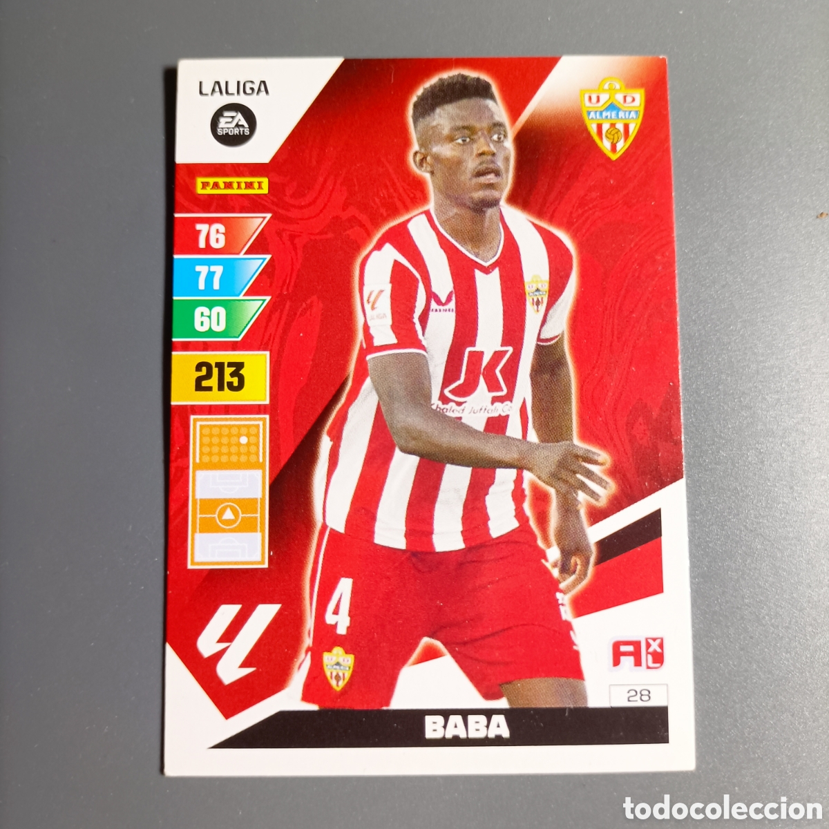 Cromos de f&uacute;tbol: ADRENALYN. LIGA 2023-2024 (ALMER&Iacute;A) №28 BABA